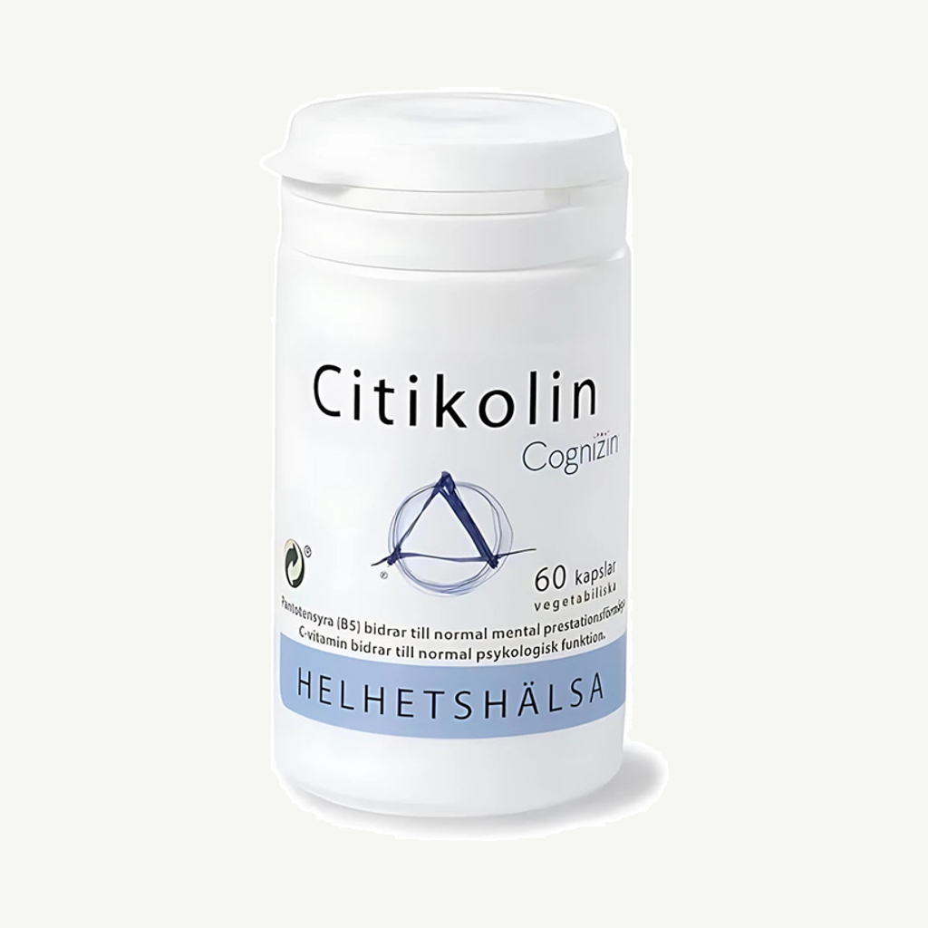 Förpackningen till Helhetshälsa Citikolin 60 caps