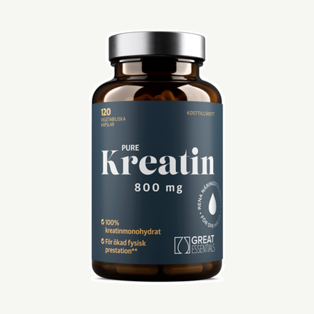Förpackningen till Kreatinkapslar 800mg 120k