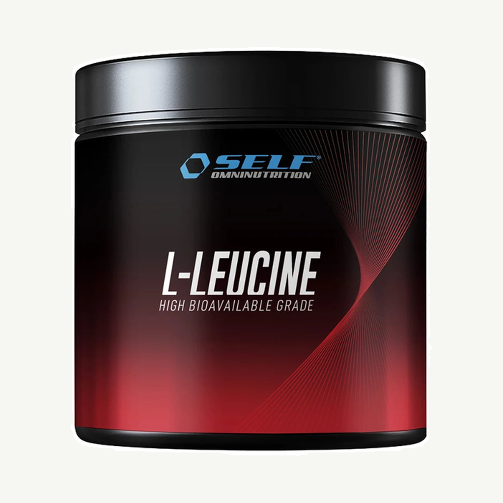 Förpackningen till Self Omninutrition Leucine 200 g