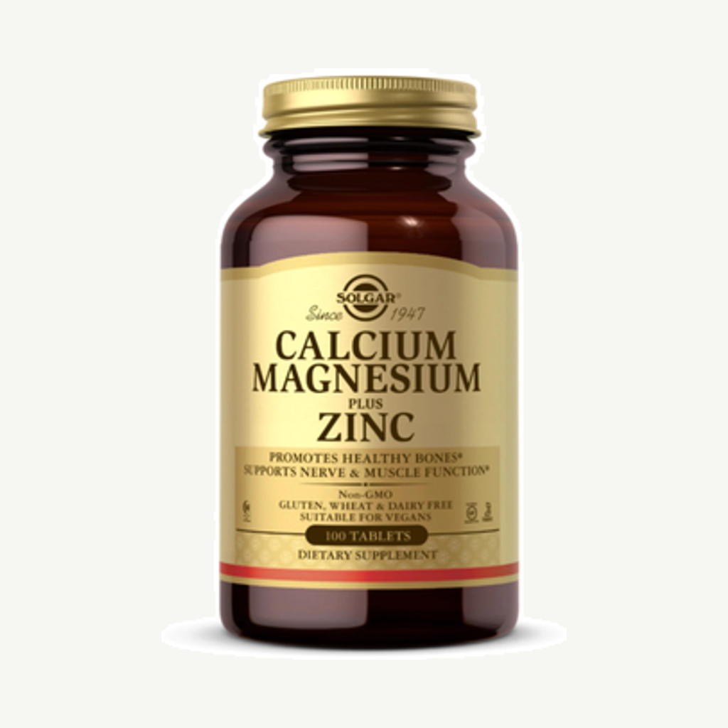 Förpackningen till Calcium Magnesium & Zinc 100t