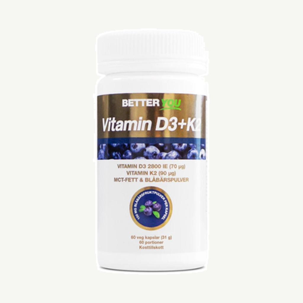 Förpackningen till Vitamin D3 & K2 60k