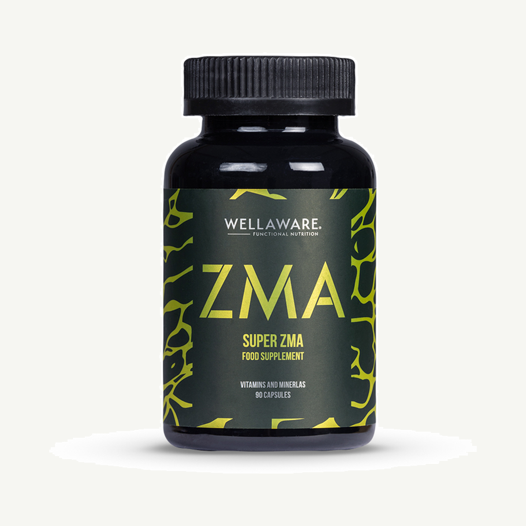 Förpackningen till WellAware ZMA 90 kapslar