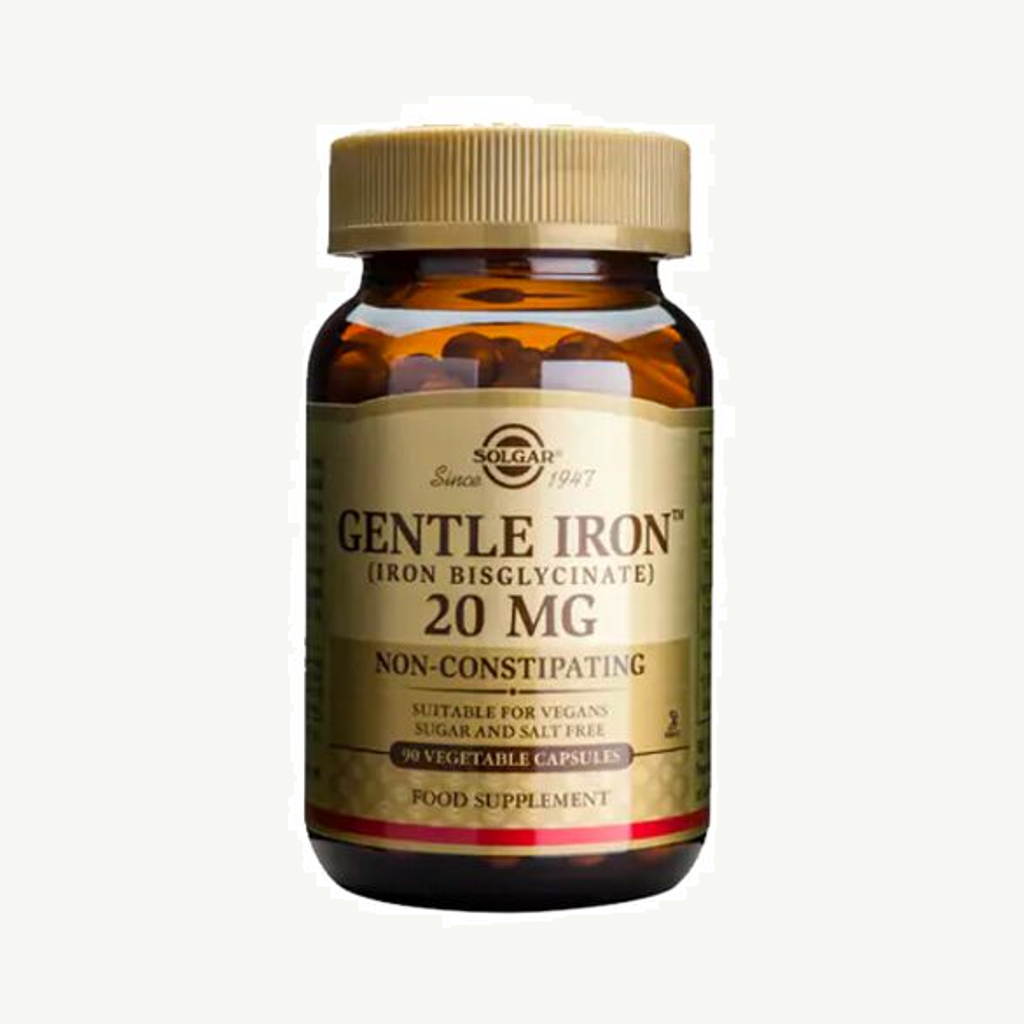 Förpackningen till Gentle Iron 20 mg 90 kapslar