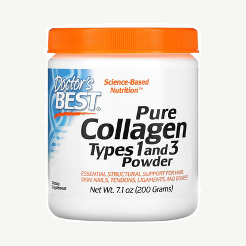 Förpackningen till Pure Collagen Types 1 & 3 200g