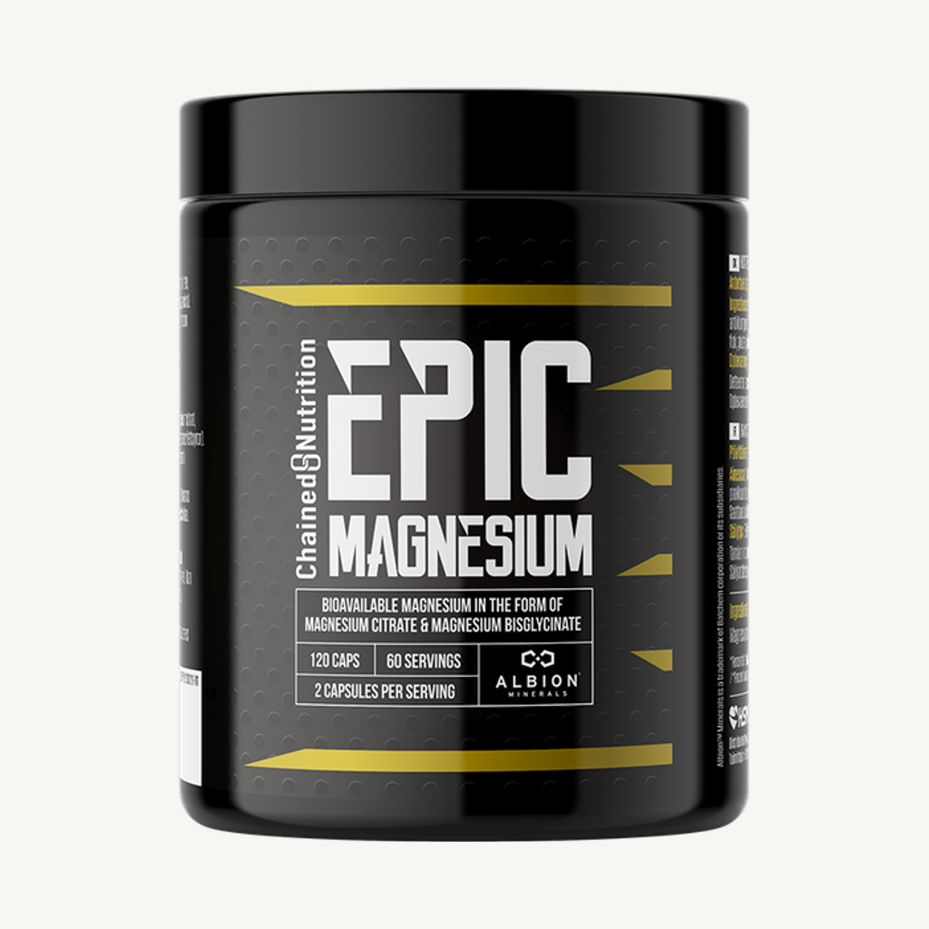 Förpackningen till Epic Magnesium 120 kapslar