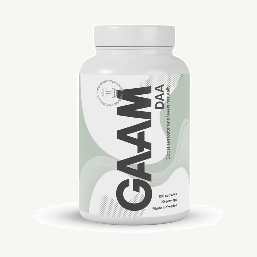 Förpackningen till GAAM DAA 120 caps