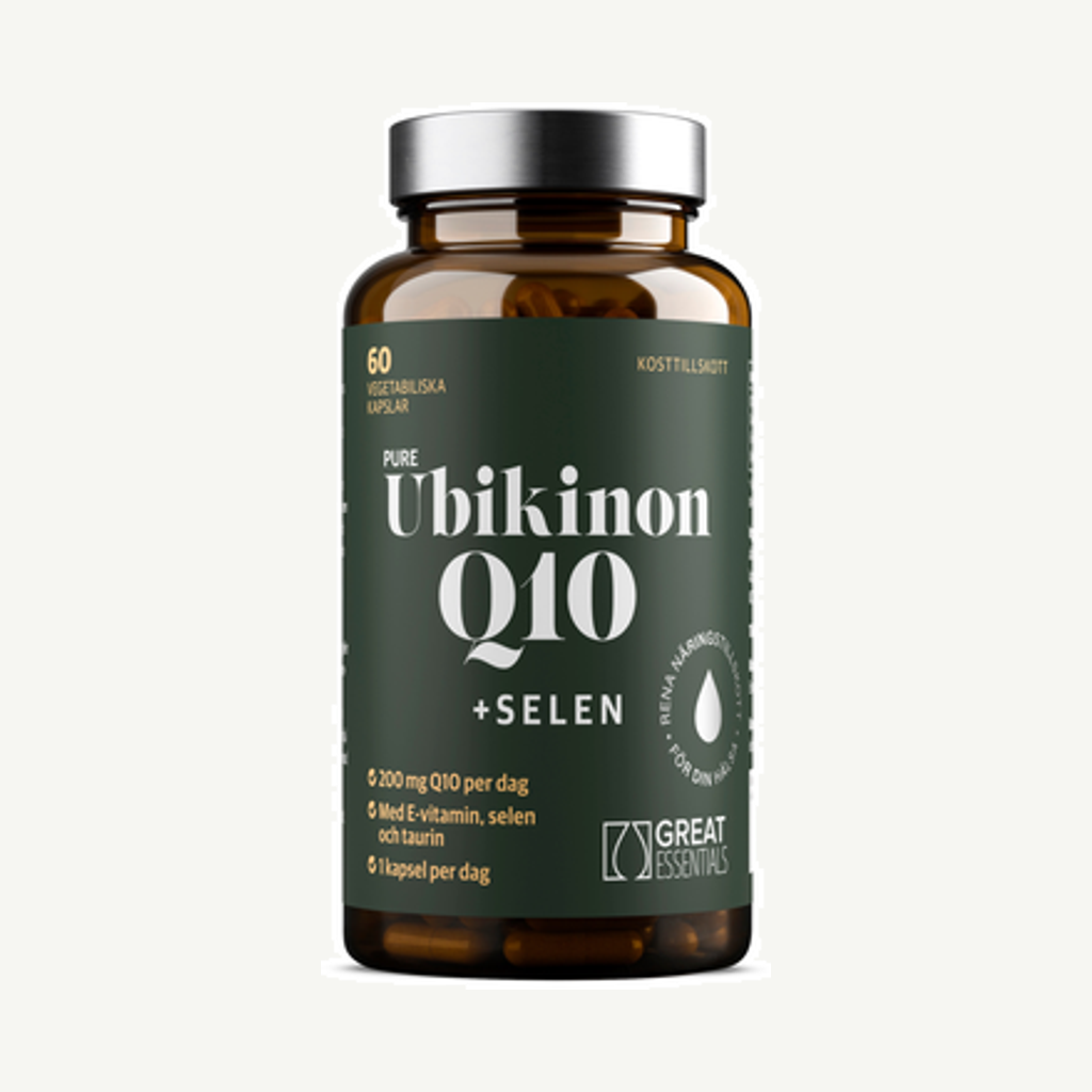 Förpackningen till Ubikinon Q10 200mg + Selen 60k