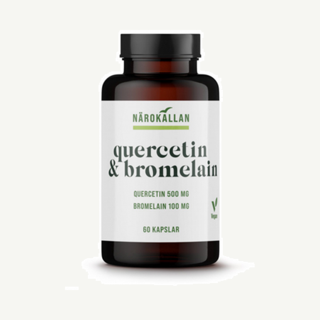 Förpackningen till Quercetin & Bromelain 60k