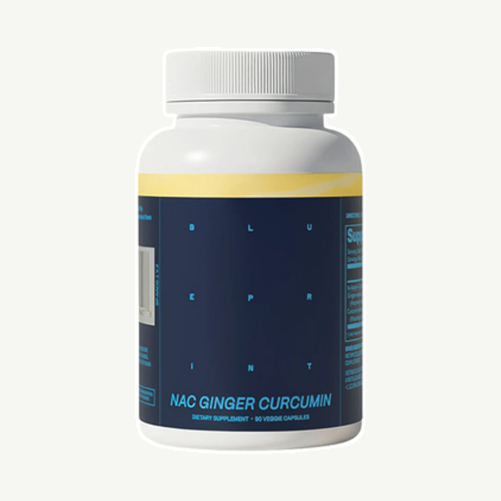 Förpackningen till NAC + Ginger + Curcumin 90k