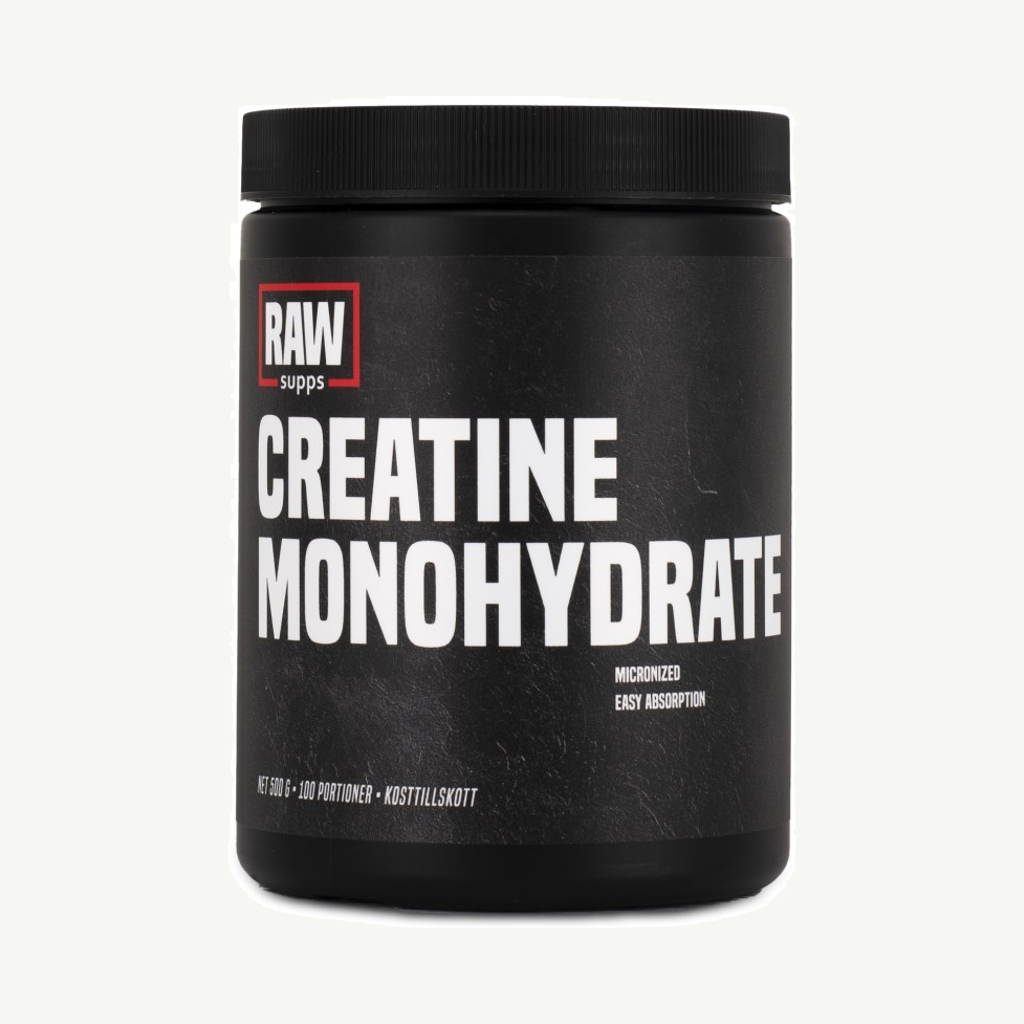 Förpackningen till Creatine Monohydrate Naturell 500 g