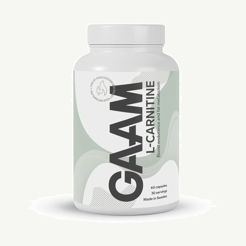 Förpackningen till GAAM L-Carnitine 60 caps