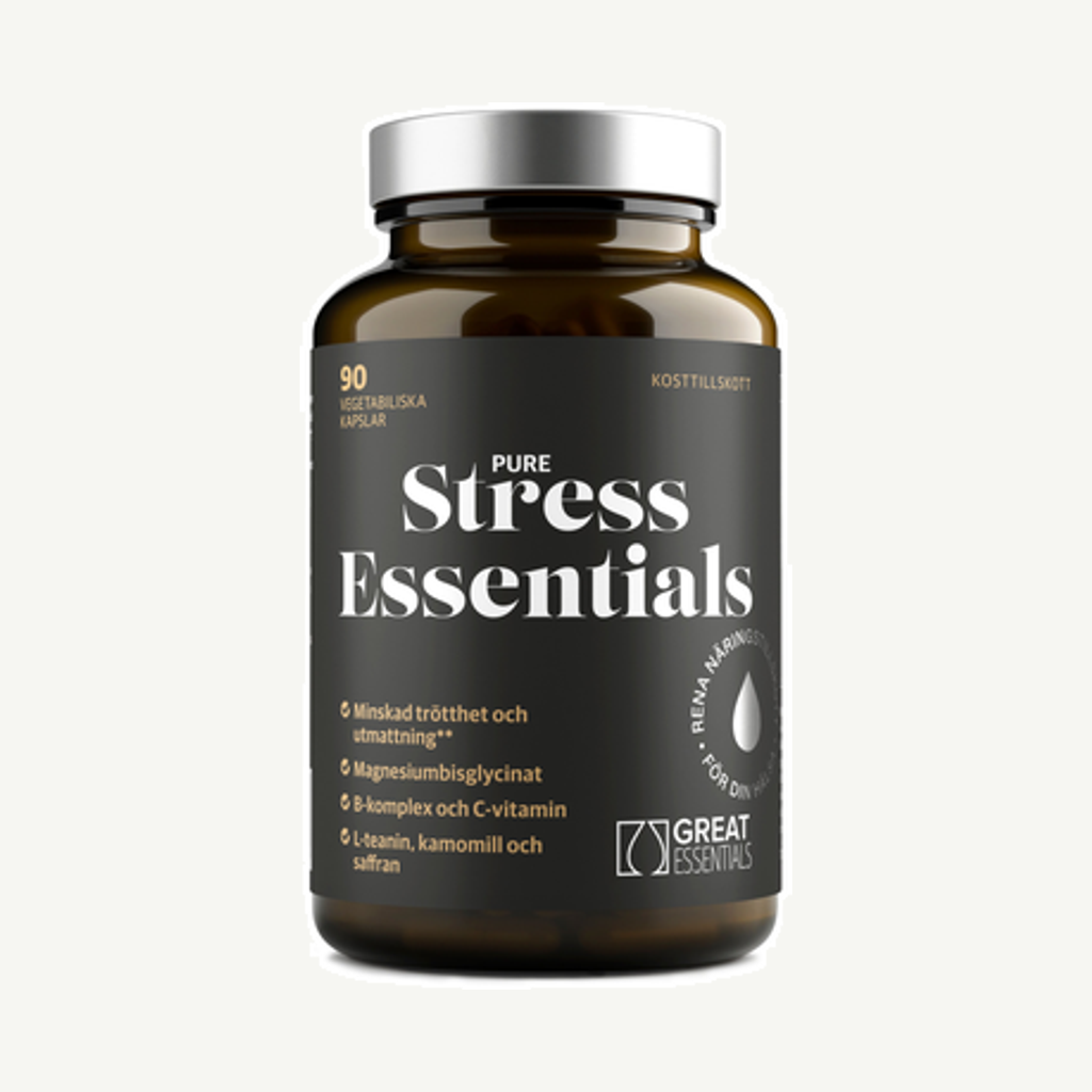 Förpackningen till Stress Essentials 90k
