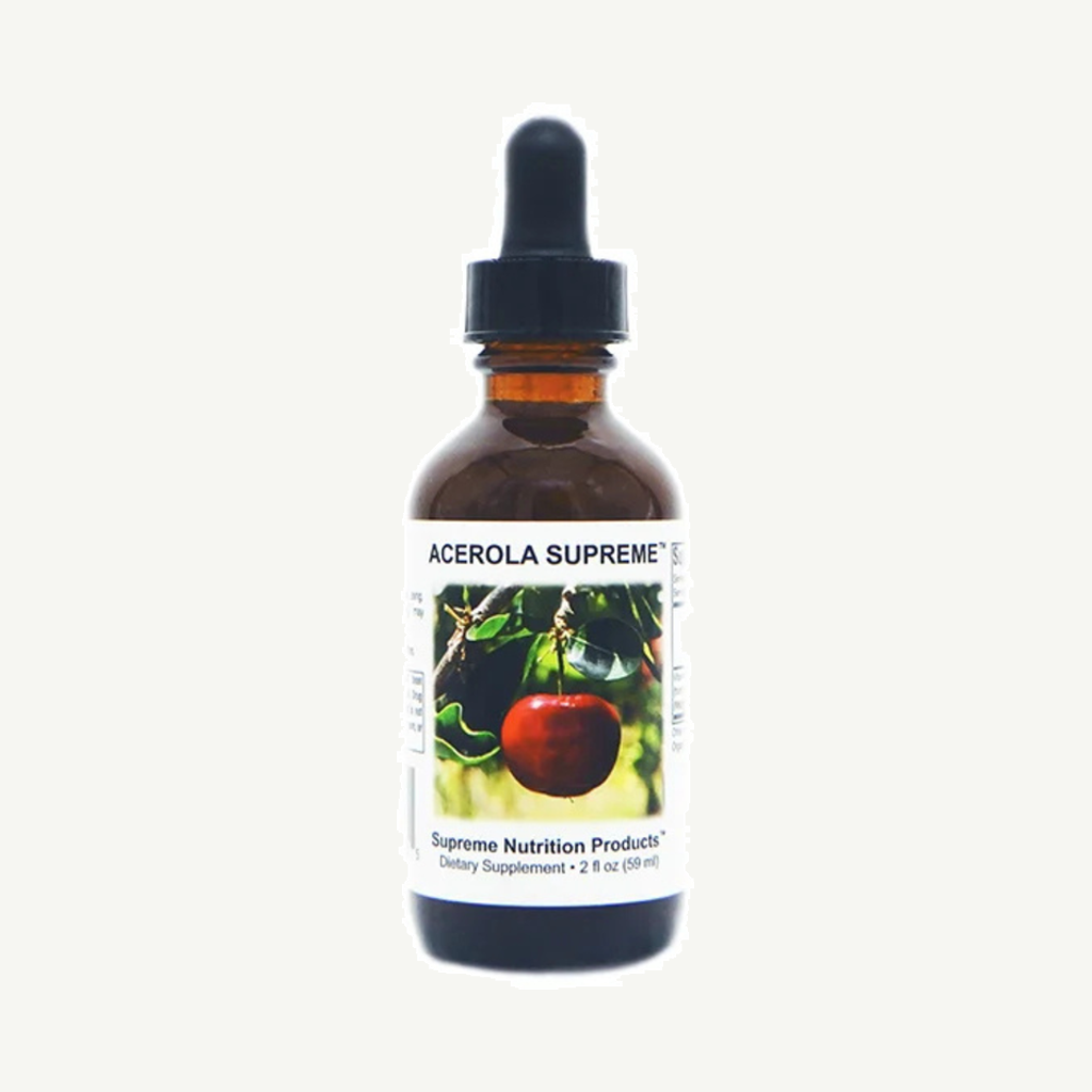 Förpackningen till Supreme Nutrition Acerola Supreme 59 ml