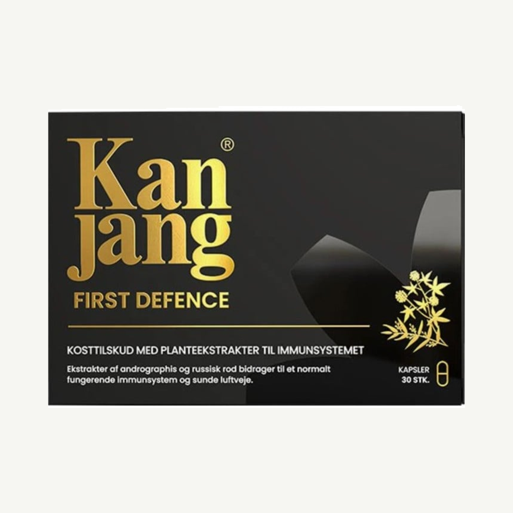 Förpackningen till Kan Jang First Defence 30 kapslar