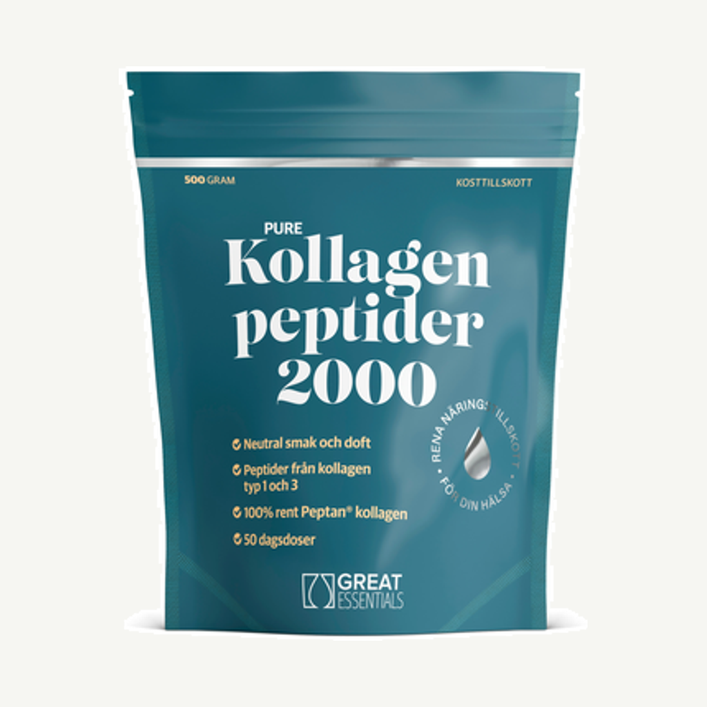Förpackningen till Kollagenpeptider 2000kDa 500g