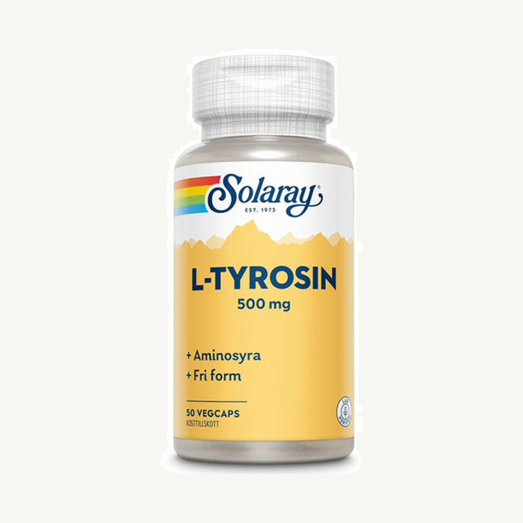 Förpackningen till L-tyrosin 50 kapslar