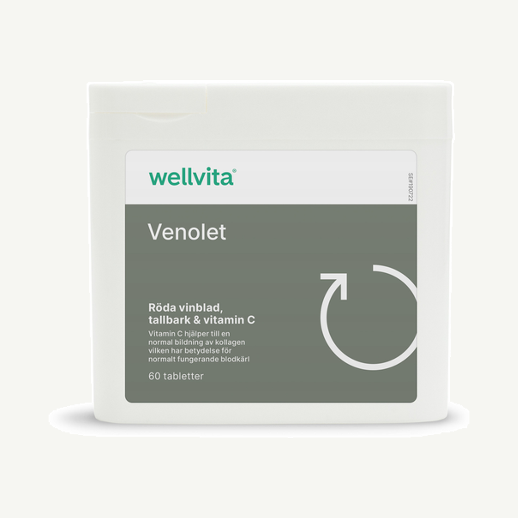 Förpackningen till Wellvita Venlot 60 tabletter