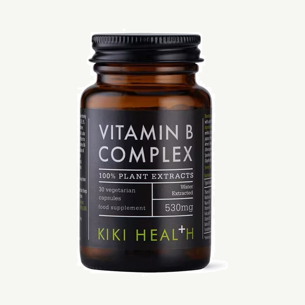 Förpackningen till KIKI HEALTH Vitamin B Complex 30 kapslar