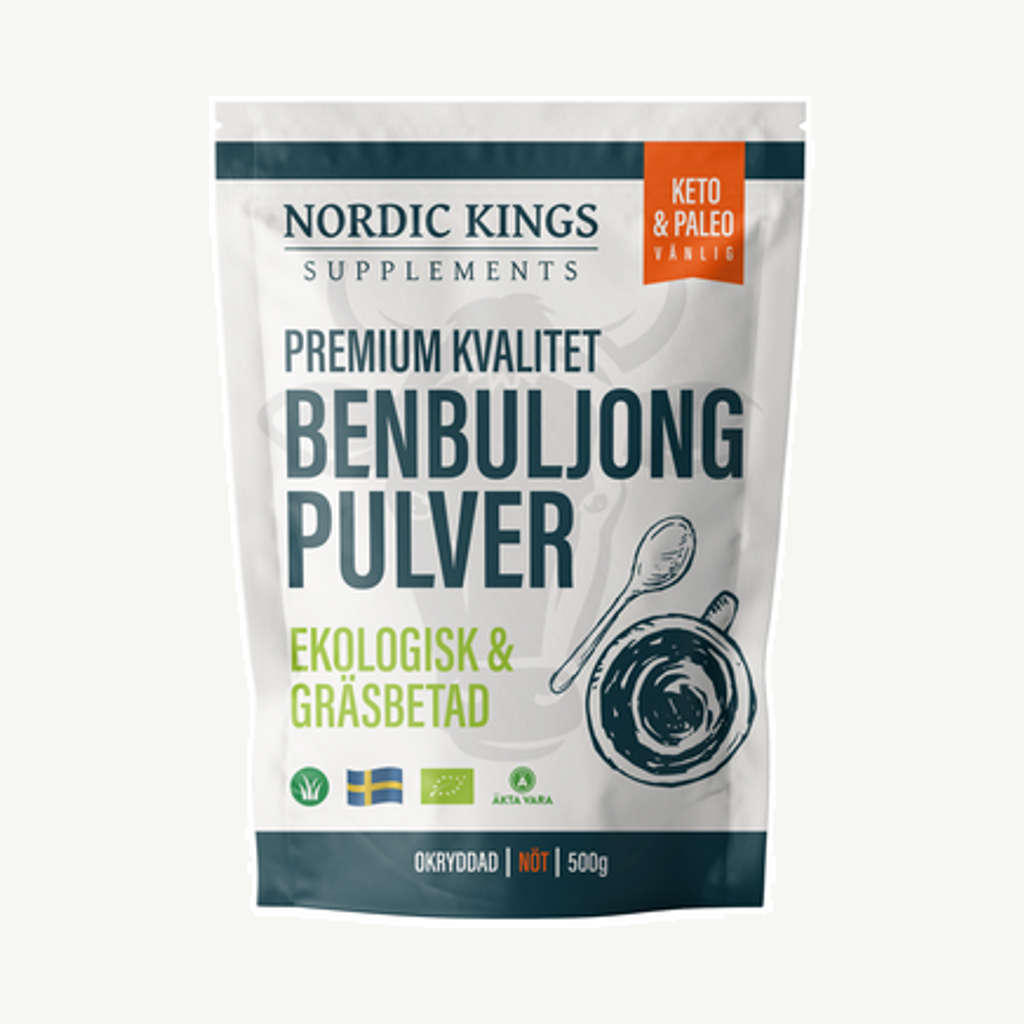 Förpackningen till Benbuljong Premium 500g