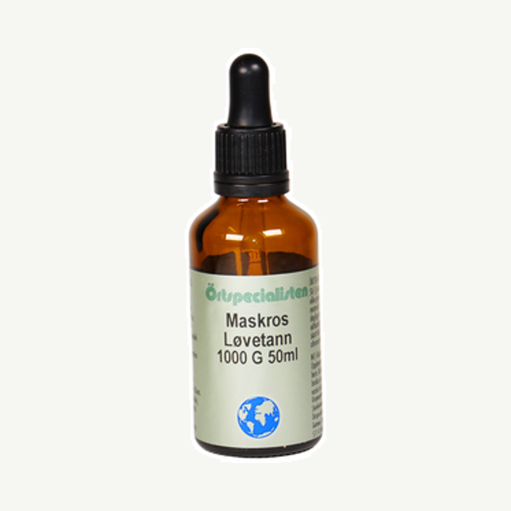 Förpackningen till Maskrosrot 1000A 50ml