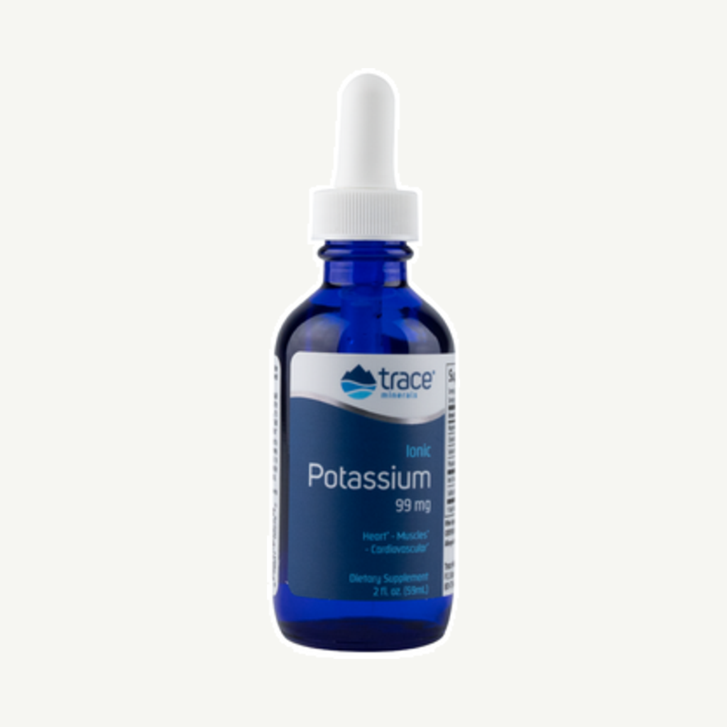 Förpackningen till Ionic Potassium 99mg 59ml
