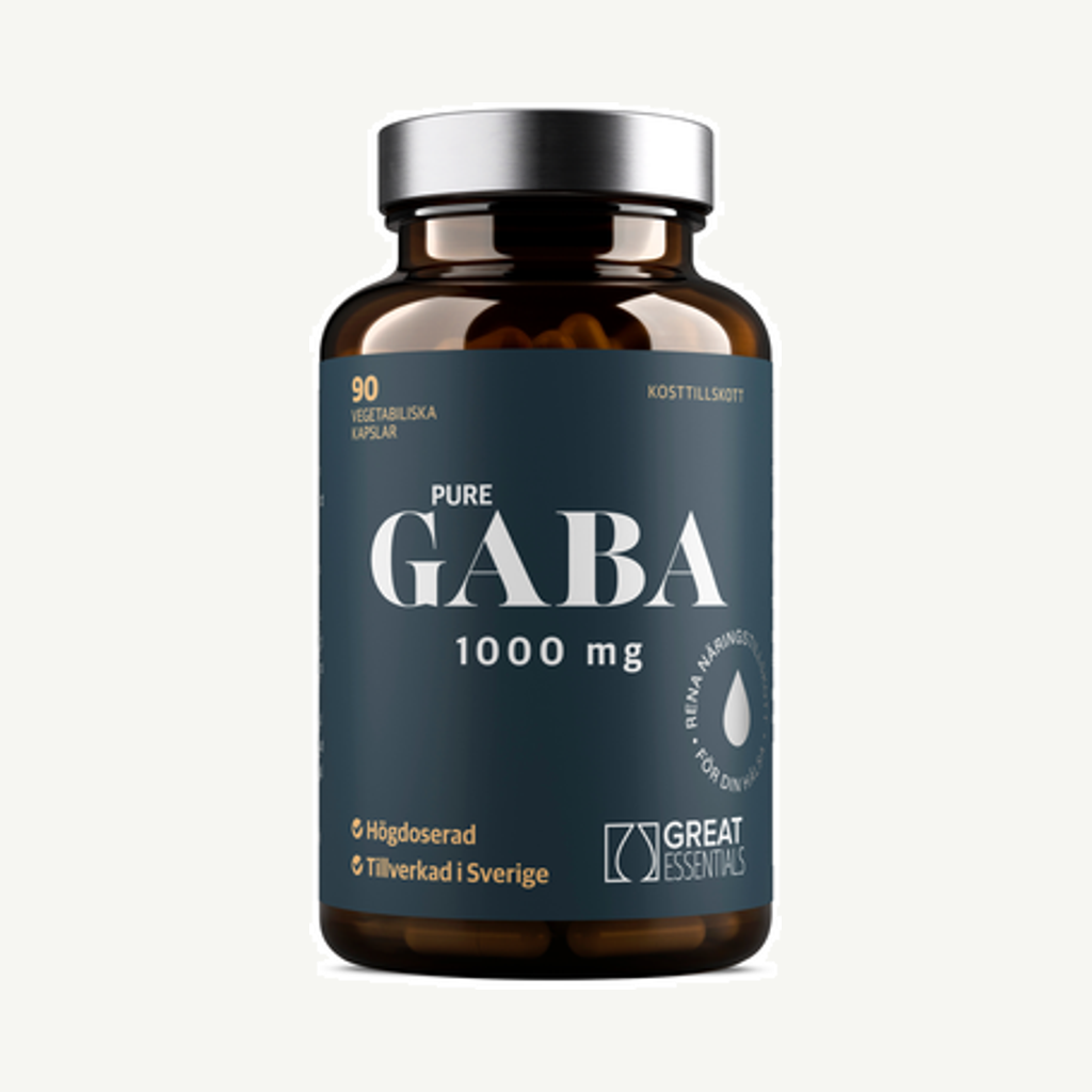 Förpackningen till GABA 1000mg 90k