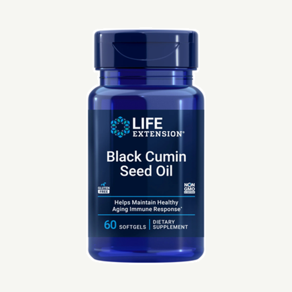 Förpackningen till Black Cumin Seed Oil 60k