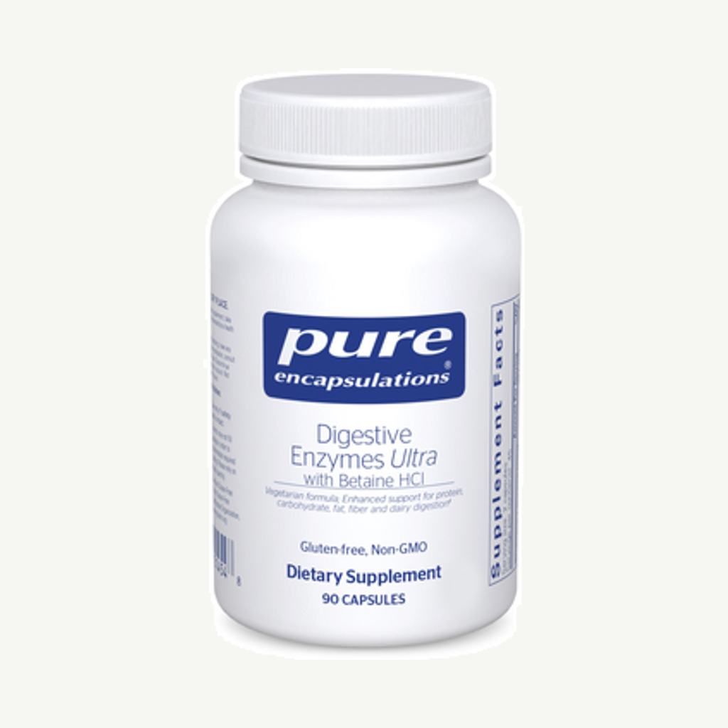 Förpackningen till Digestive Enzymes Ultra with Betaine HCl 90k