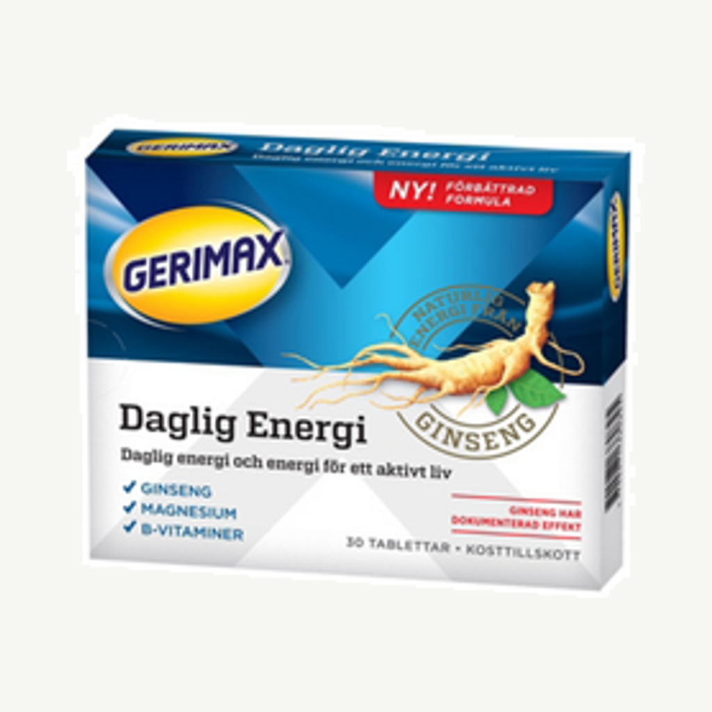 Förpackningen till Gerimax Daglig Energi 30t