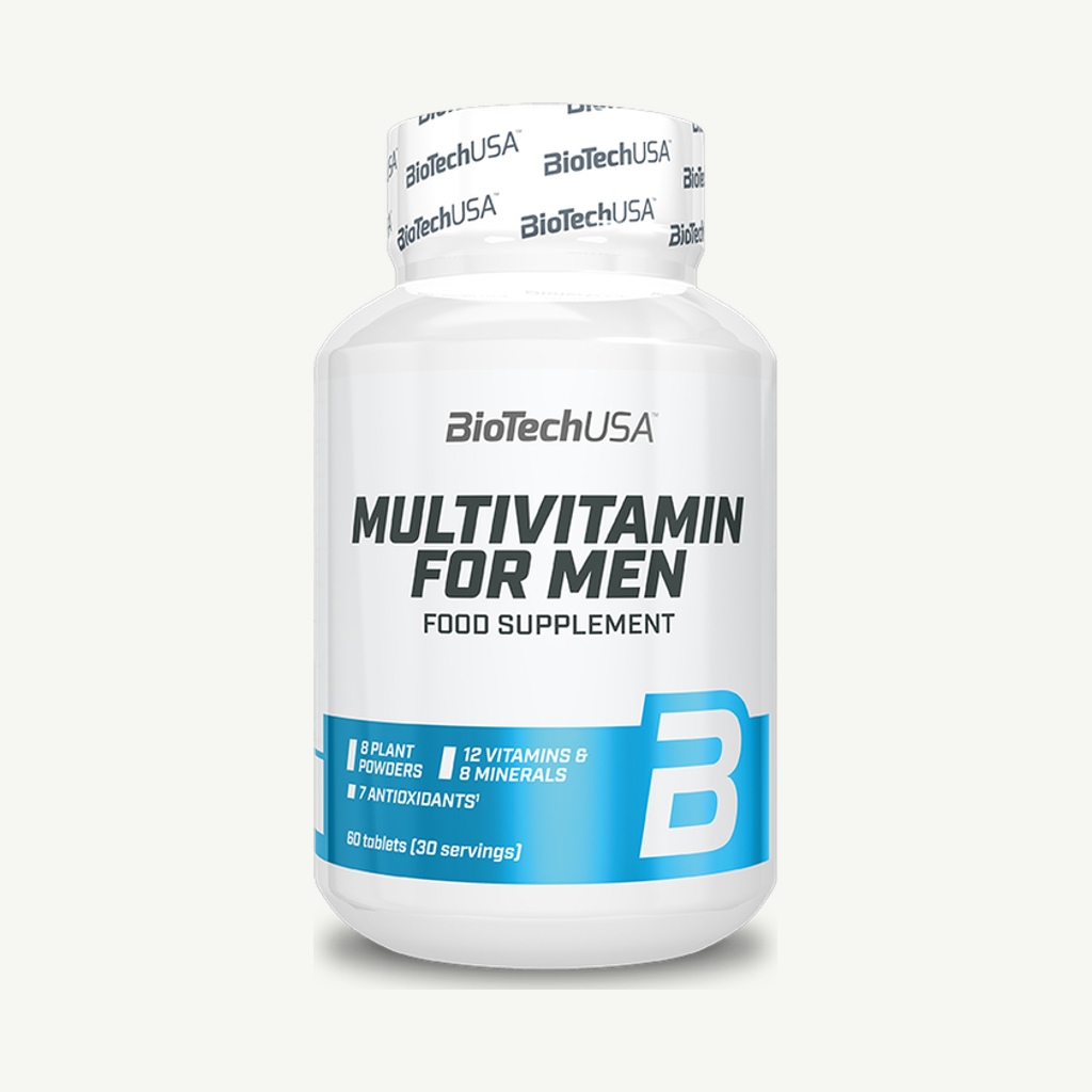 Förpackningen till BioTechUSA Multivitamin Men 60 kapslar