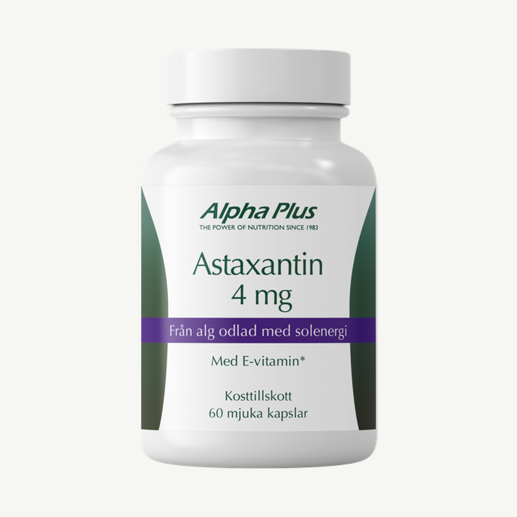 Förpackningen till Astaxantin 4 mg 60 kap