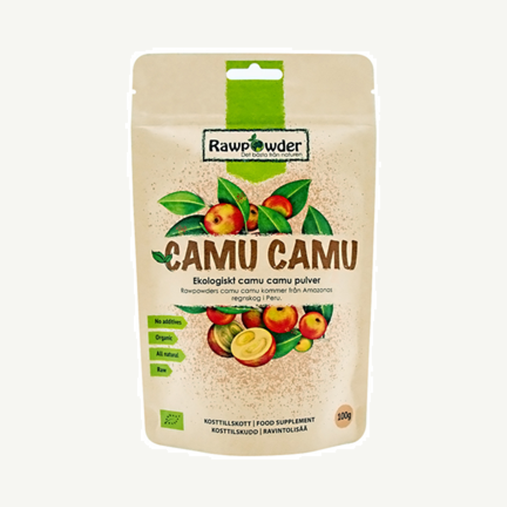 Förpackningen till Camu Camu 100g