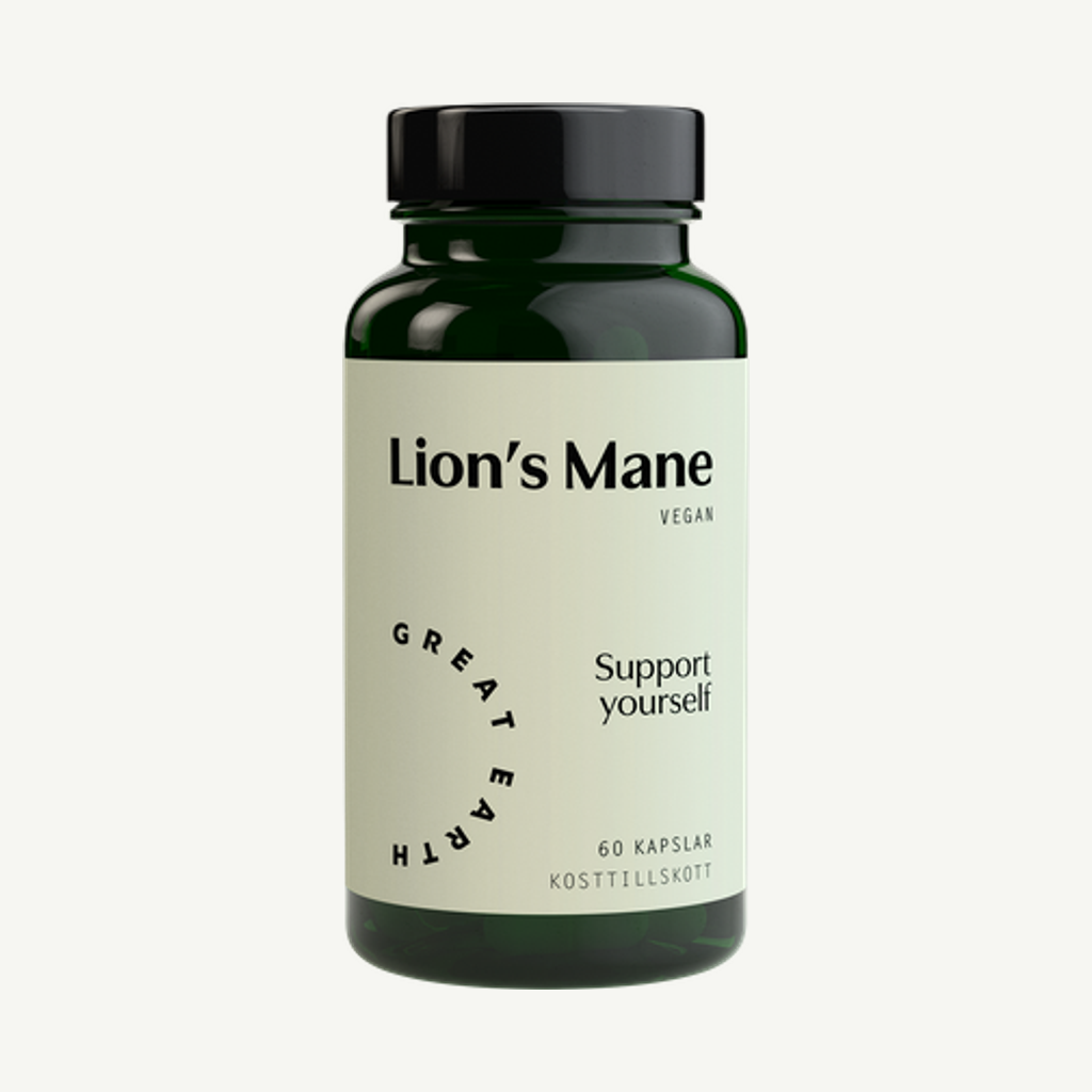 Förpackningen till Lion's Mane