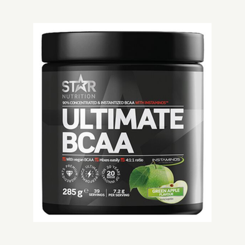 Förpackningen till Ultimate BCAA Apple 285g