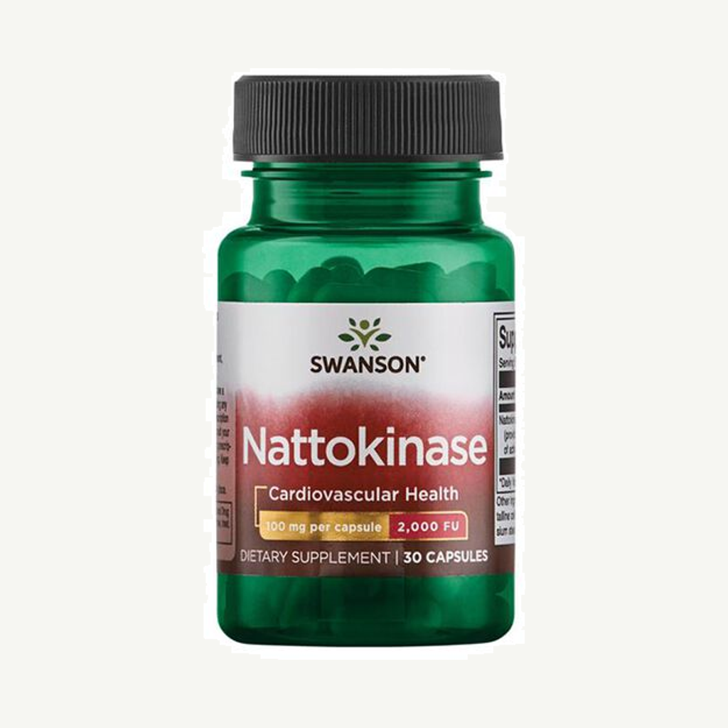 Förpackningen till Nattokinase 100 mg 30 kapslar