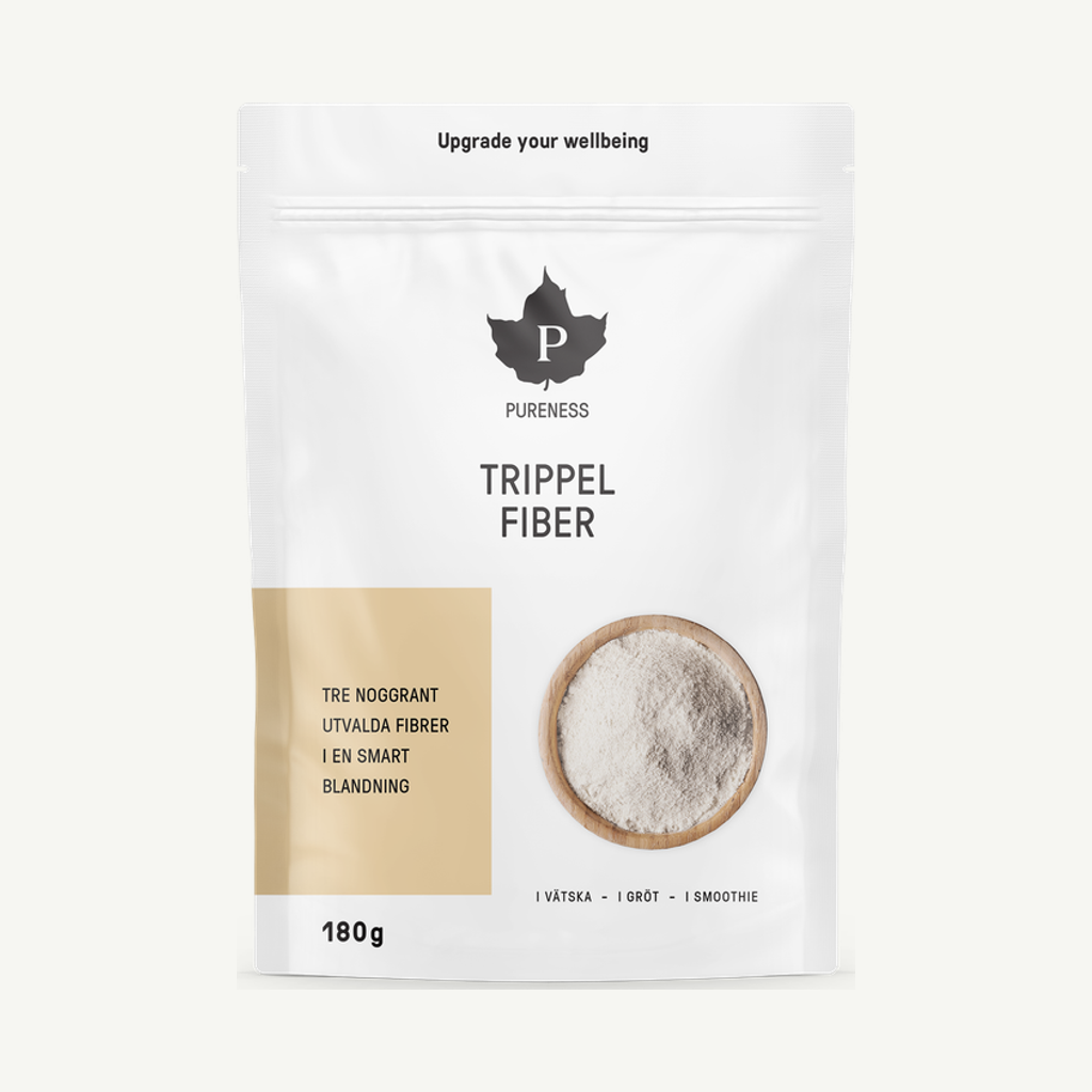 Förpackningen till Pureness Trippel Fiber 180 g