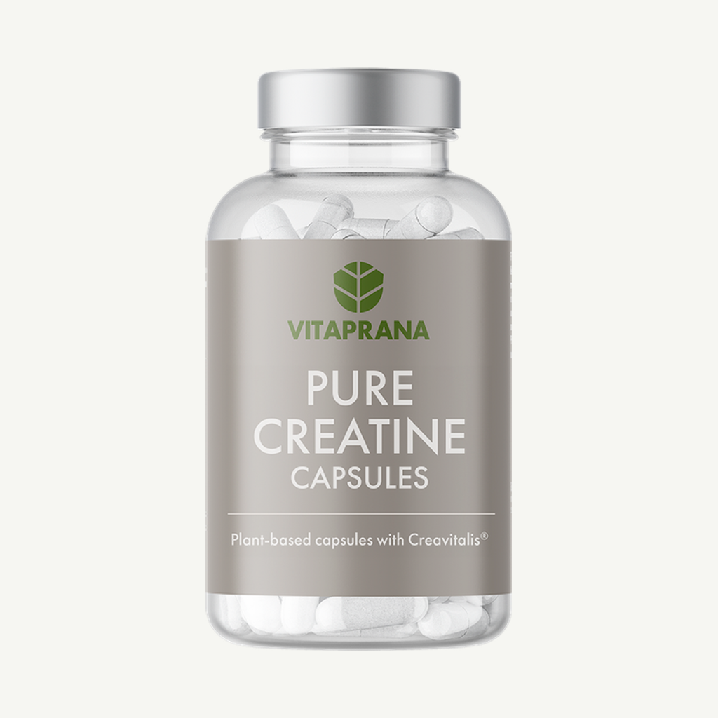 Förpackningen till Pure Creatine Capsules 100 kapslar