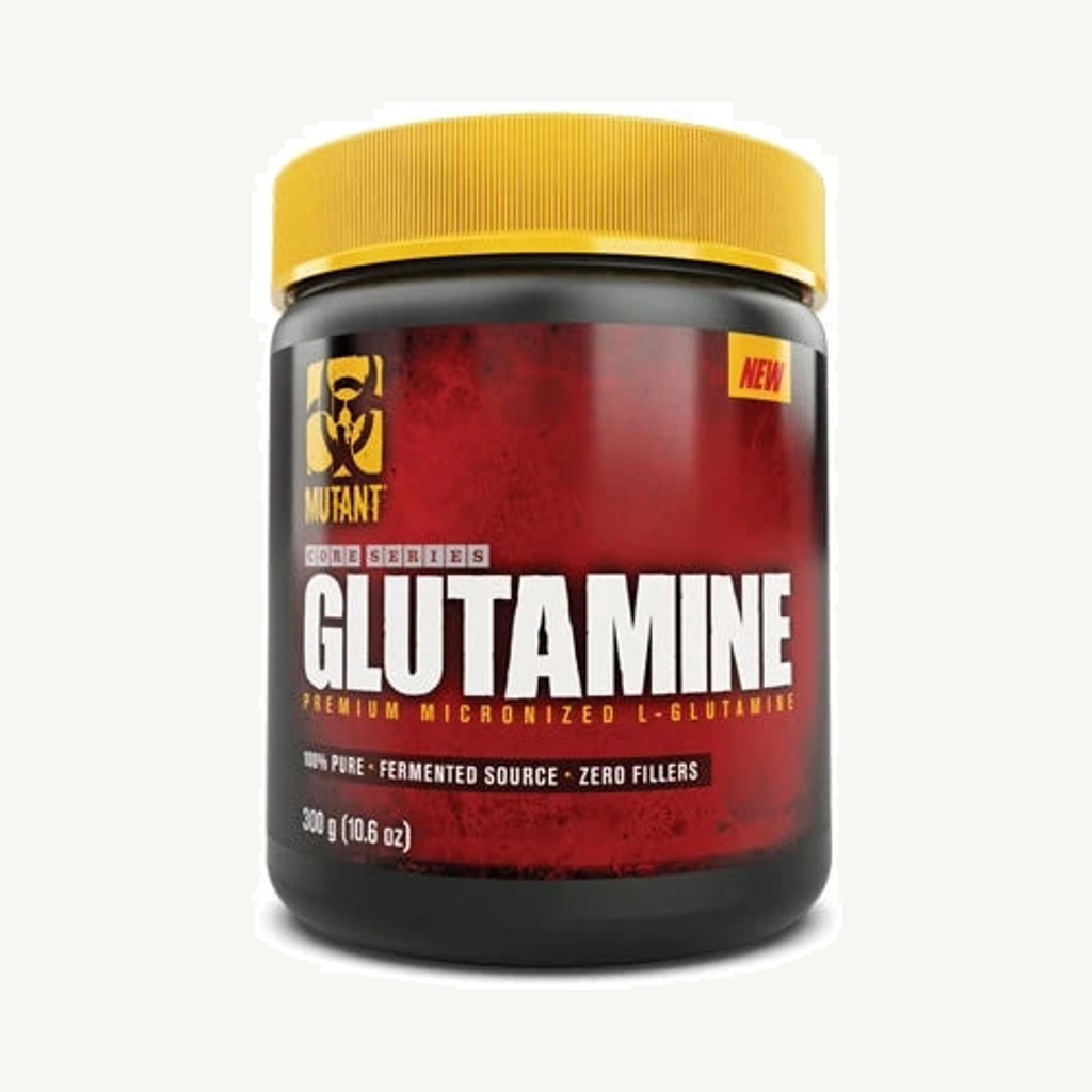 Förpackningen till Mutant Nutrition Glutamine 300 g