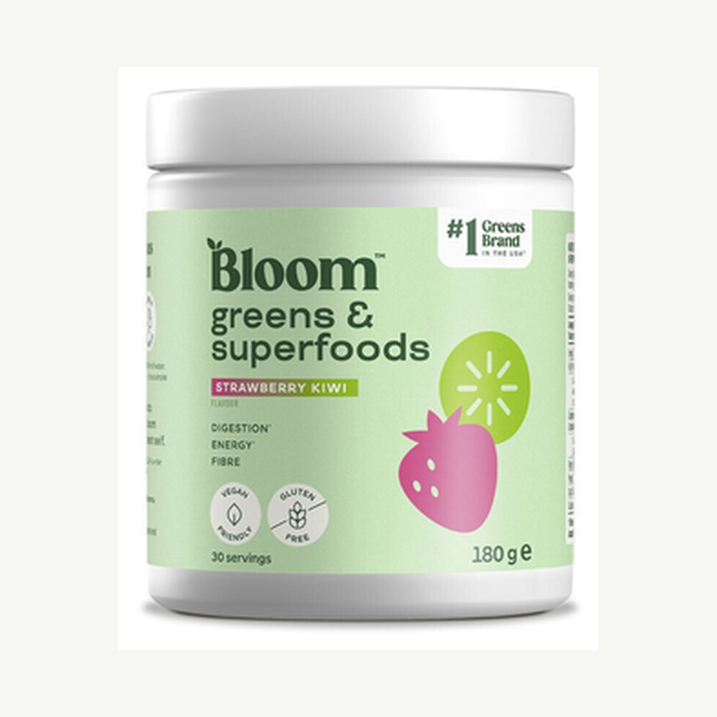 Förpackningen till Greens Strawberry Kiwi 180g
