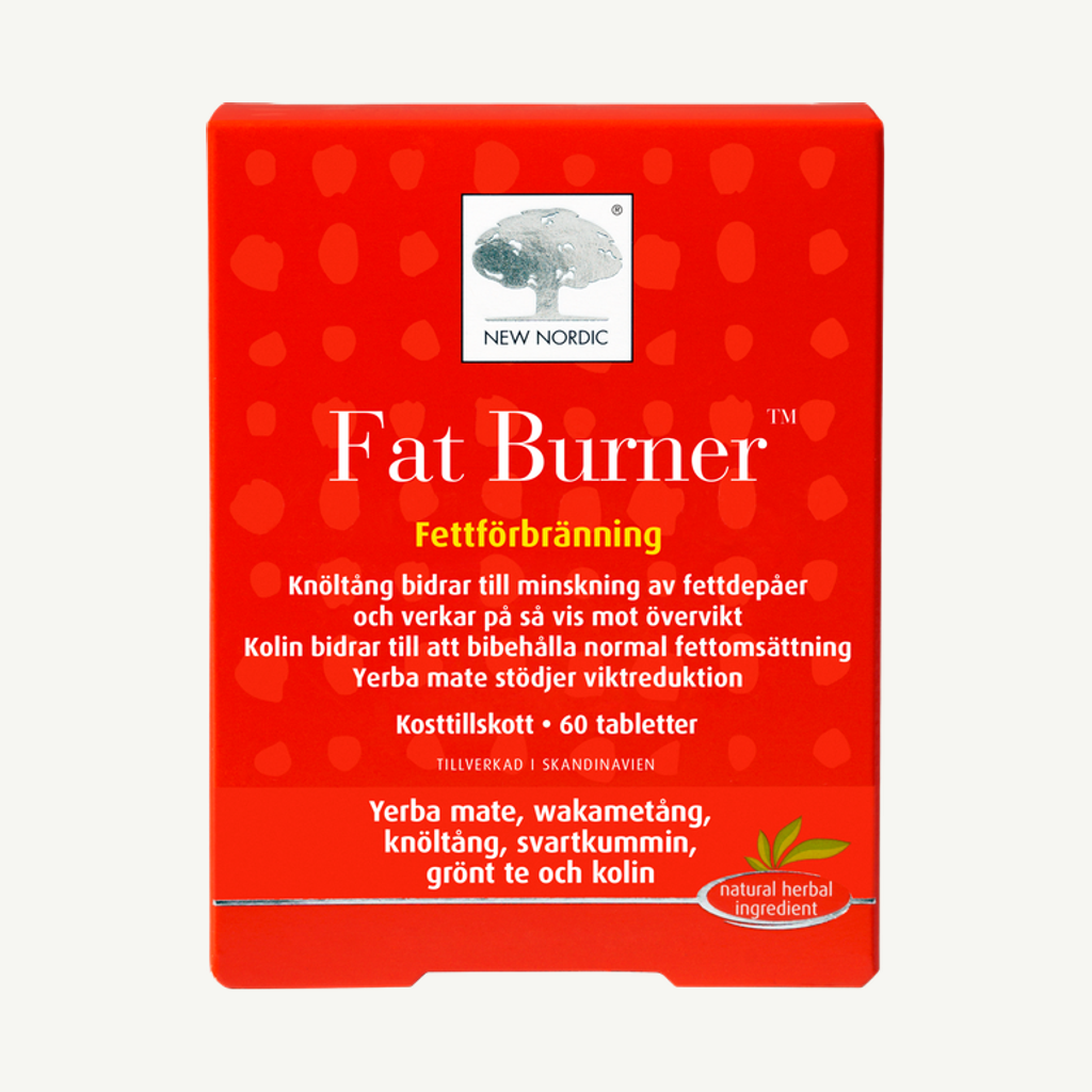 Förpackningen till Fat Burner Fettförbränning 60 tabletter