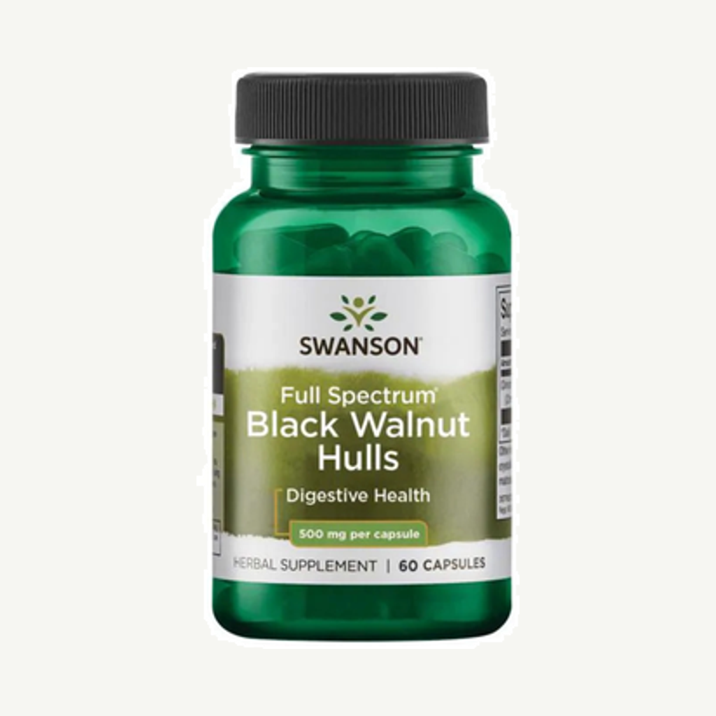 Förpackningen till Black Walnut Hulls 500mg 60k