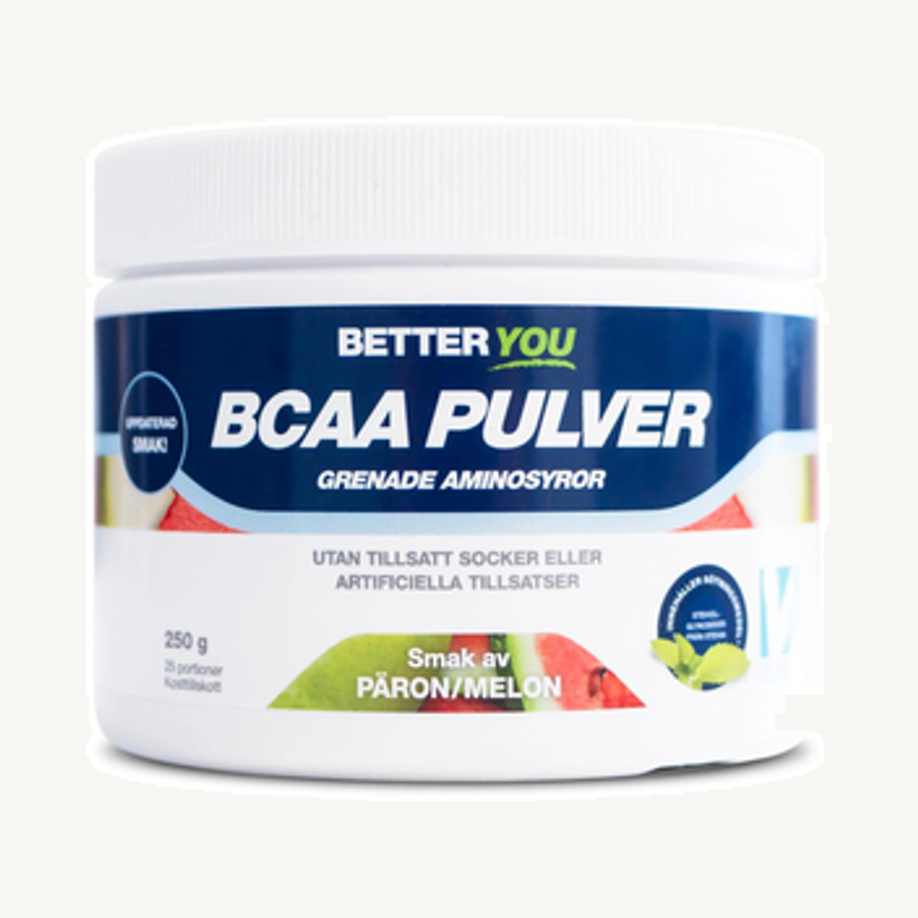 Förpackningen till Naturligt BCAA Melon/Päron 250g