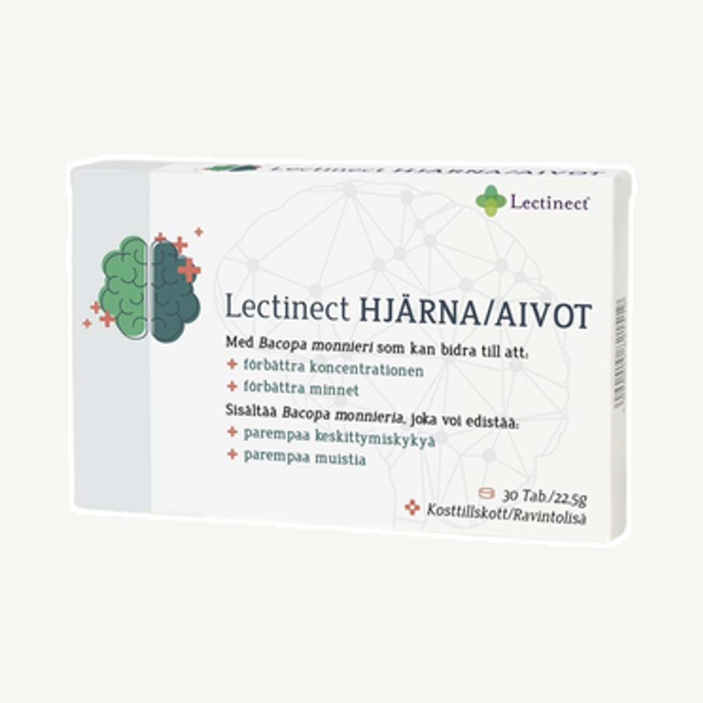 Förpackningen till Lectinect Hjärna 30t