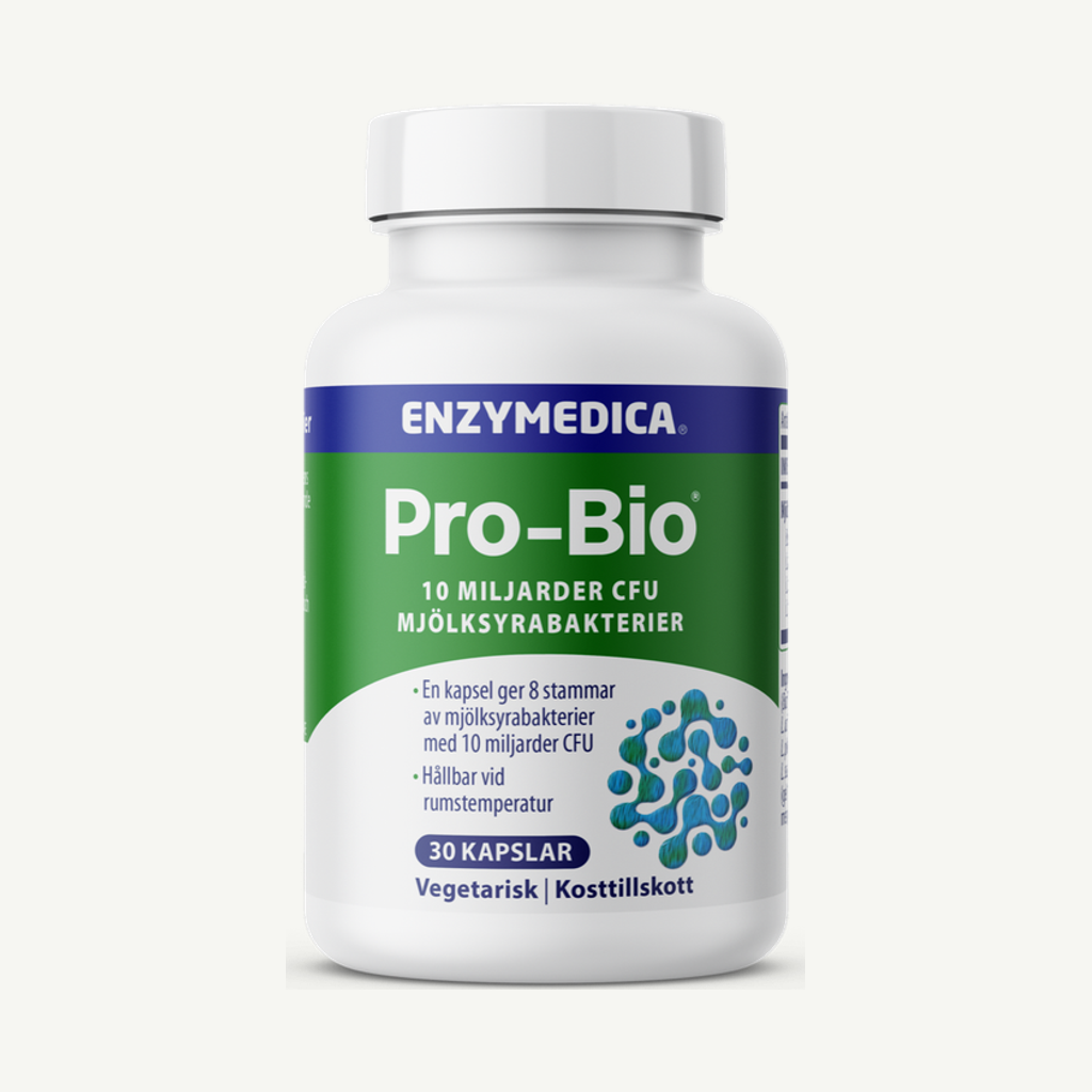 Förpackningen till Enzymedica Pro-Bio 30 kapslar