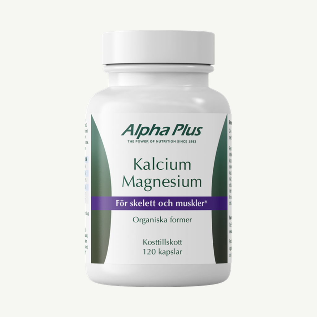 Förpackningen till Kalcium Magnesium 120 kap