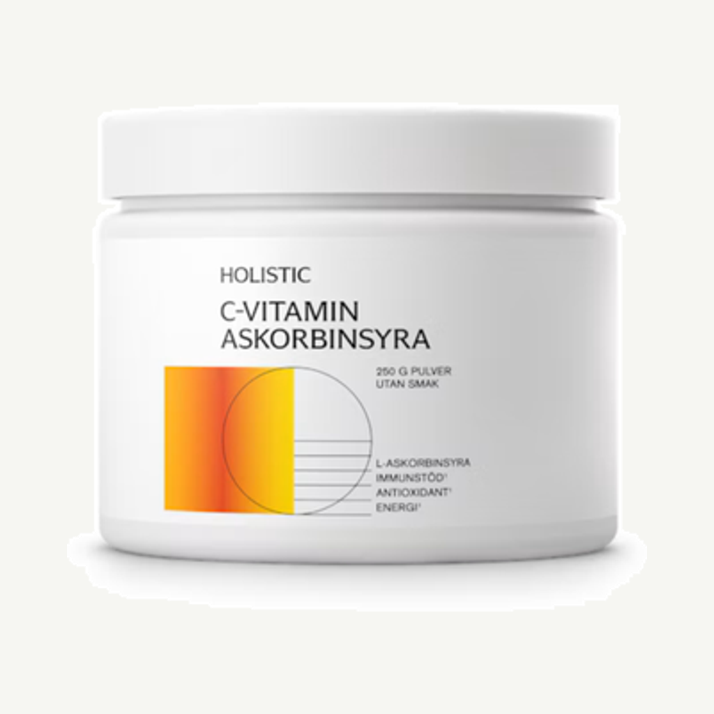Förpackningen till C-vitamin askorbinsyra 250g