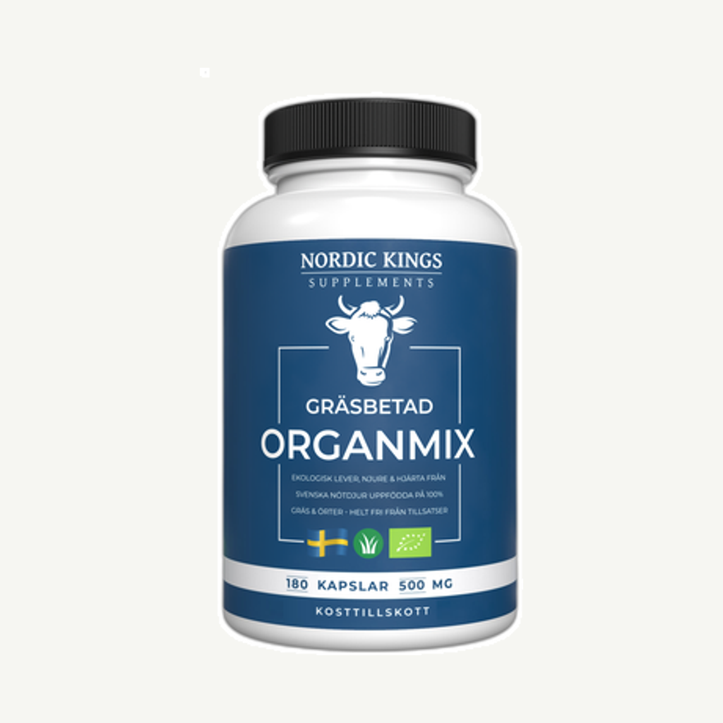Förpackningen till Gräsbetad Organmix 180k