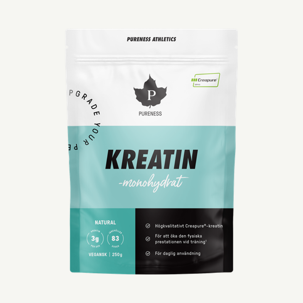 Förpackningen till Kreatin Creapure Naturell 250 g
