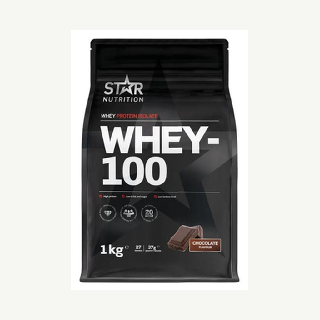 Förpackningen till Whey-100 Choklad 1kg