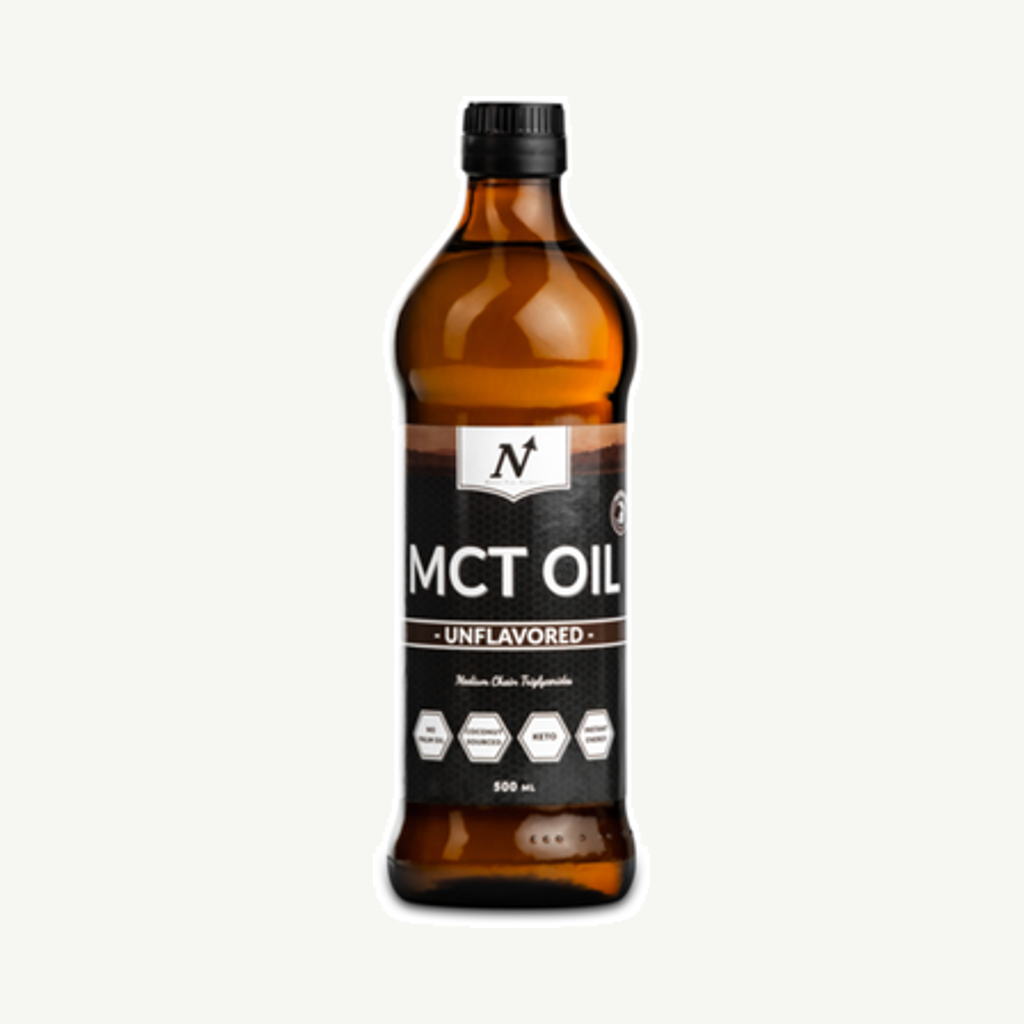 Förpackningen till MCT Oil 500ml